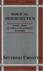 Tapa de Biblical hermeneutics