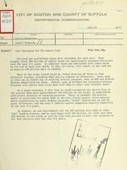 Tapa de Cost estimates for the Boston plan