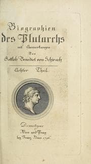 Tapa de Biographien des Plutarchs