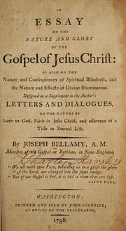 Tapa de An essay on the nature and glory of the gospel of Jesus Christ