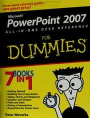 Tapa de PowerPoint 2007 all-in-one desk reference for dummies