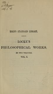Tapa de The philosophical works of John Locke