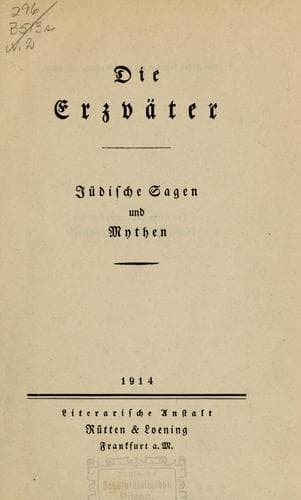 Tapa de Die sagen der Juden