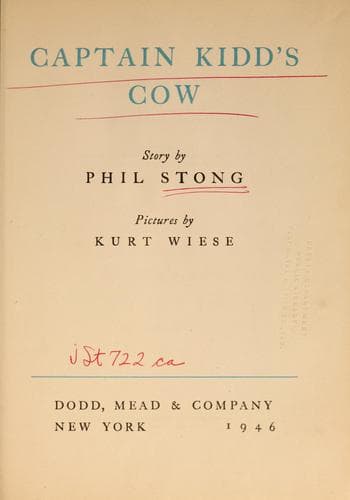 Tapa de Captain Kidd's cow