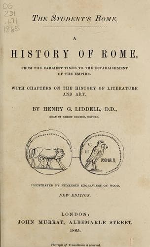 Tapa de The student's Rome