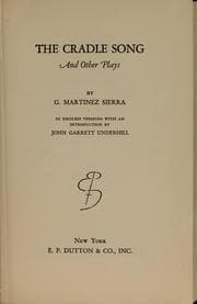 Tapa de The cradle song and other plays