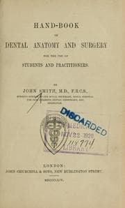Tapa de Hand-book of dental anatomy and surgery for the use of students and practitioners