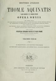 Tapa de Doctoris angelici divi Thomae Aquinatis ... opera omnia