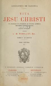 Tapa de Vita Jesu Christi ex Evangelio et approbatis ab Ecclesia Catholica doctoribus sedule collecta