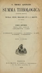 Tapa de Sancti Thomae Aquinatis Summa Theologica diligenter emendata ... notis ornata
