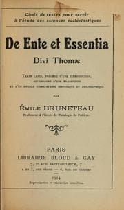 Tapa de De Ente et de essentia divi Thomae