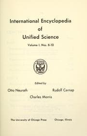 Tapa de International encyclopedia of unified science