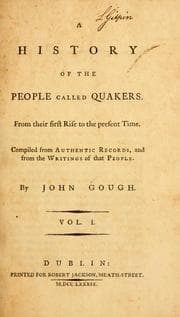 Tapa de A history of the people called Quakers