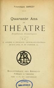 Tapa de Quarante ans de théâtre