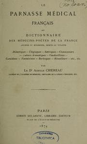 Tapa de Le Parnasse médical français, ou, Dictionnaire des médecins-poètes de la France