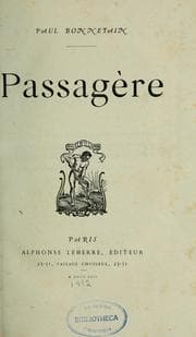Tapa de Passagère