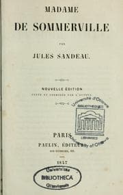 Tapa de Madame de Sommerville