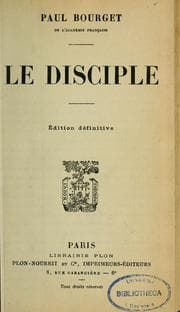 Tapa de Le disciple