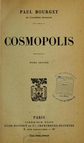 Tapa de Cosmopolis