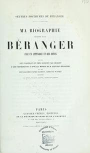 Tapa de Ma biographie
