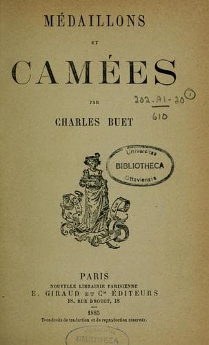 Tapa de Médaillons et camées