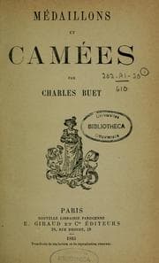 Tapa de Médaillons et camées