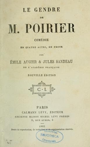 Tapa de Théâtre