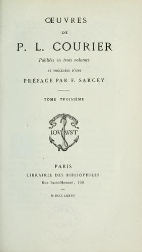 Tapa de Oeuvres