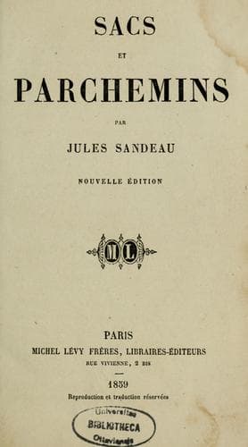 Tapa de Sacs et parchemins