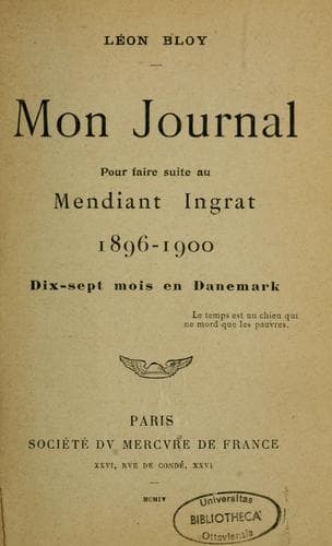 Tapa de Mon journal