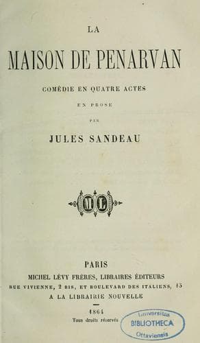 Tapa de Théâtre