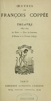 Tapa de Théâtre de François Coppée