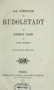 Tapa de La comtesse de Rudolstadt