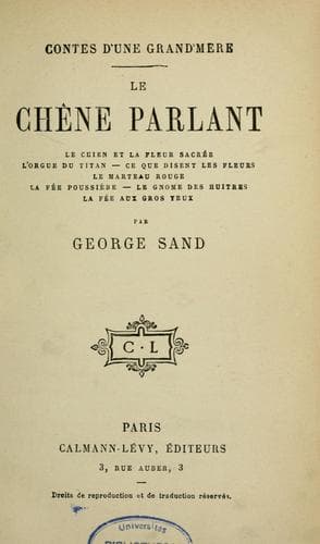 Tapa de Contes d'une grand'mère