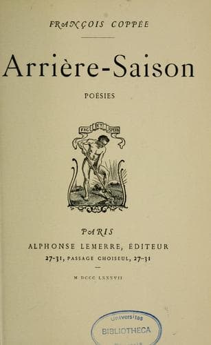 Tapa de Arrière-saison