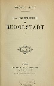 Tapa de La comtesse de Rudolstadt