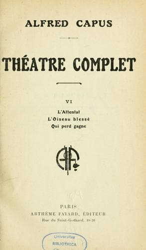 Tapa de Théâtre complet