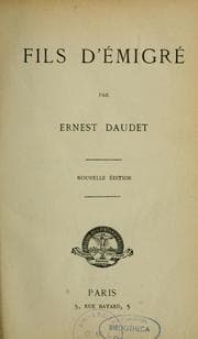 Tapa de Fils d'émigré