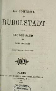 Tapa de La comtesse de Rudolstadt