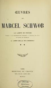 Tapa de Oeuvres de Marcel Schwob