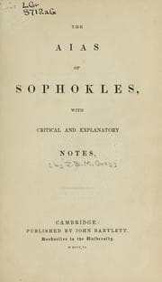 Tapa de The Aias of Sophokles