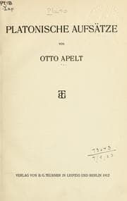 Tapa de Platonische Aufsätze
