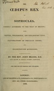 Tapa de Oedipus Coloneus