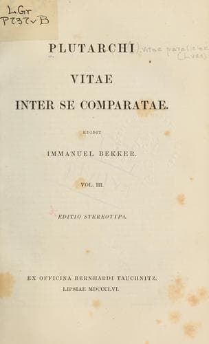 Tapa de Vitae inter se comparatae