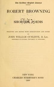 Tapa de Robert Browning