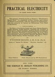 Tapa de Practical electricity (in hand book form) ...