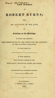 Tapa de The works of Robert Burns: with an account of his life, and criticism on his writings