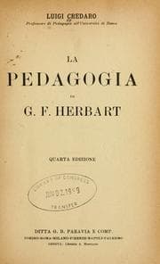 Tapa de La pedagogia di G.F. Herbart