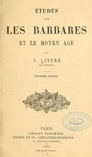 Tapa de Études sur les barbares et le moyen âge