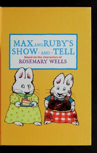 Tapa de Max and Ruby's Show-and-Tell (Max and Ruby)